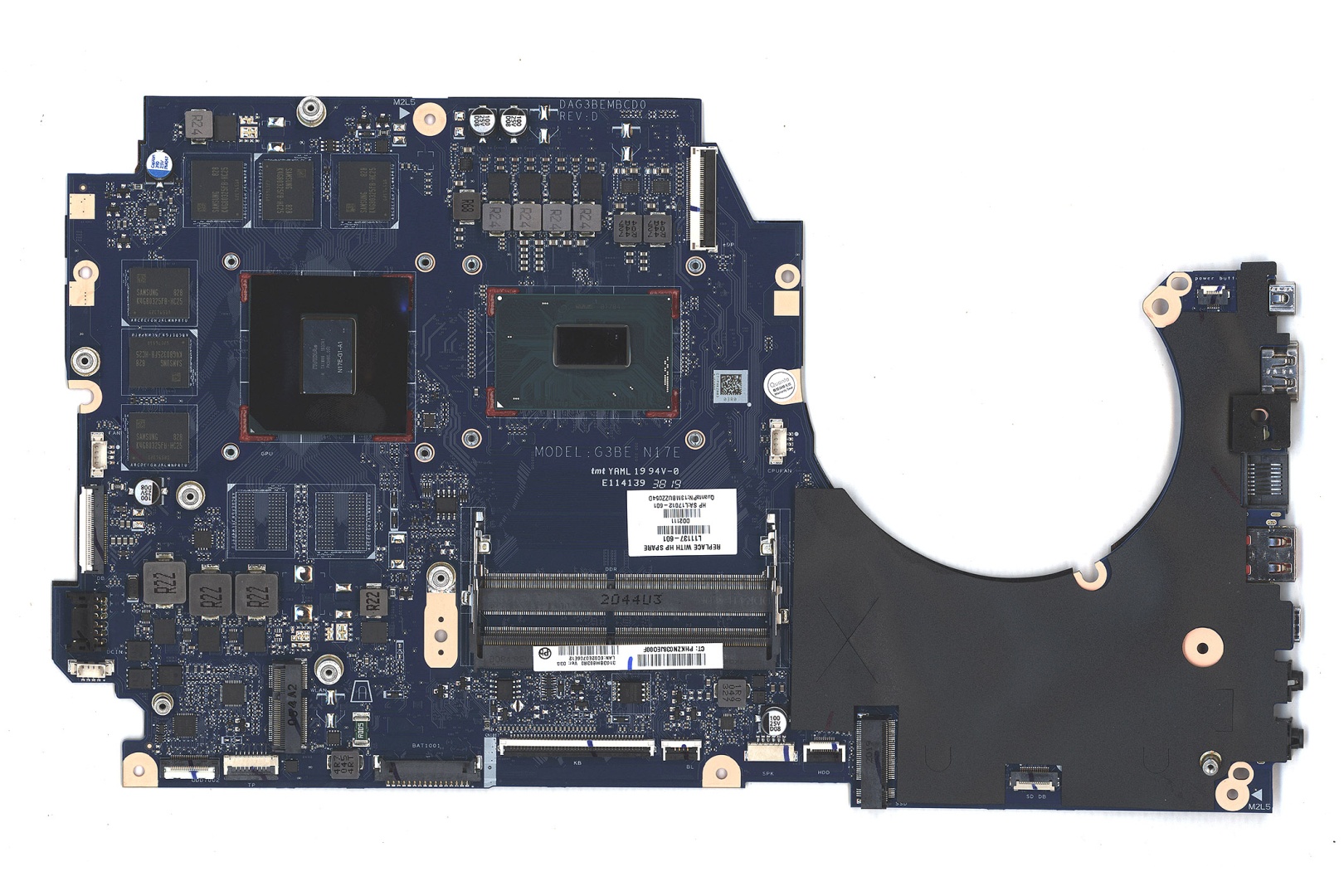 Материнская плата HP Omen 17-AN 17T-AN 8 ГБ I7-8750H GTX 1060