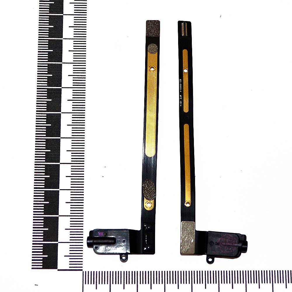 Шлейф iPad Air 2 + разъем гарнитуры черный