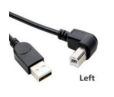 Кабель USB  2.0 на  USB-B угол влево 0,5 м