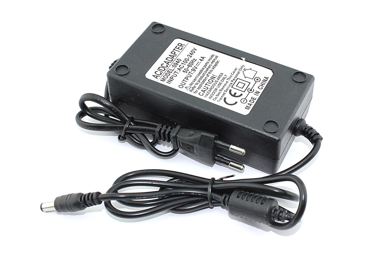 Блок питания (сетевой адаптер) 9V 4A 5.5x2.5