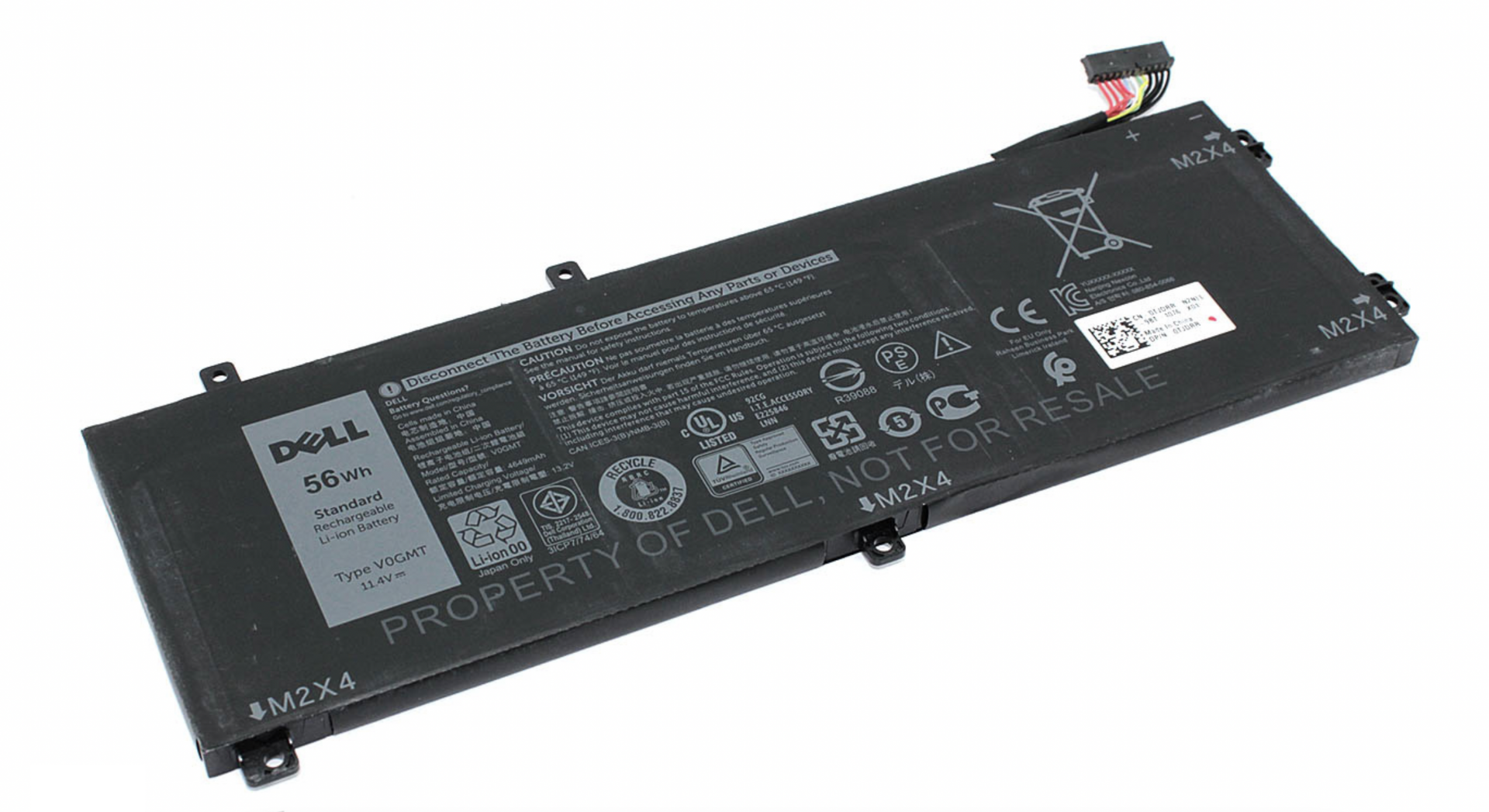 Аккумулятор Dell Vostro 15 7500 11.4V, 4649mAh, Original