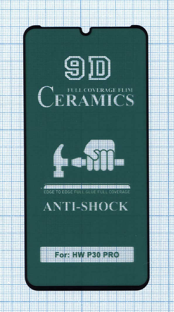Керамическая пленка (стекло) для Huawei P30 Pro черная
