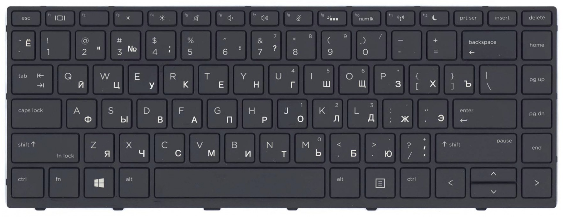 Клавиатура HP Probook 430 G5 с подсветкой, OEM