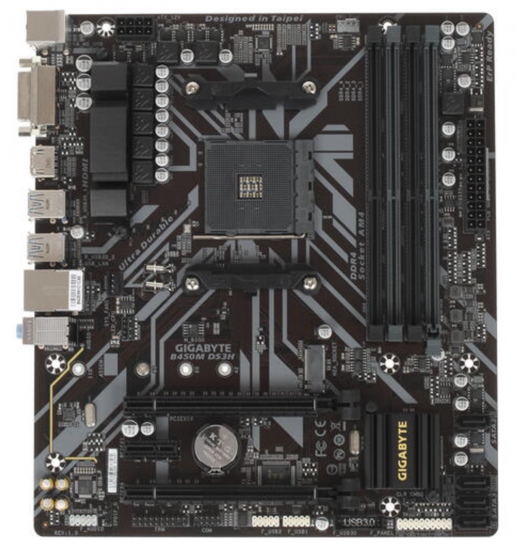 Материнская плата GIGABYTE B450M DS3H