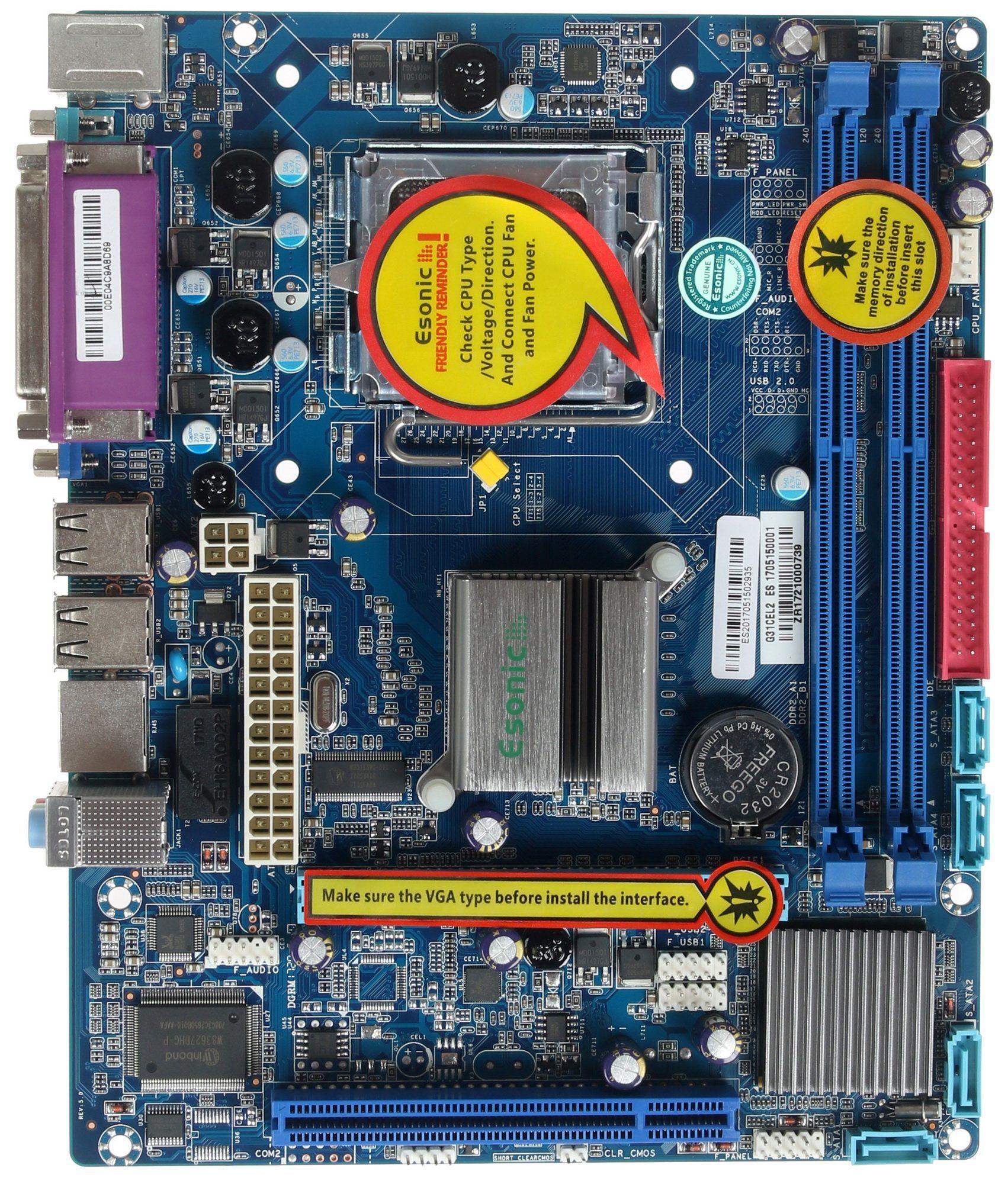 Материнская плата Esonic G31CEL2 (LGA775)
