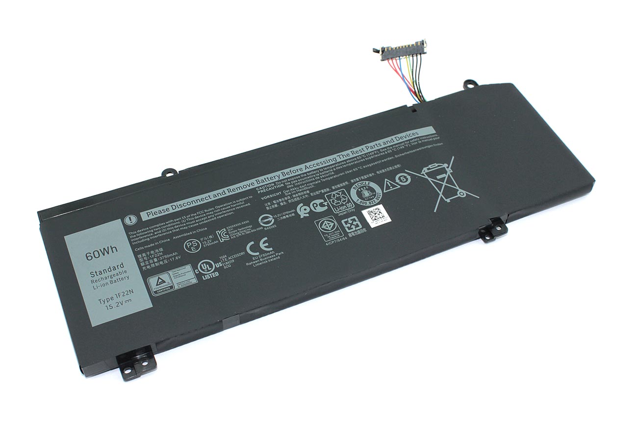 Аккумуляторная батарея для ноутбука Dell G5 15 5590 (1F22N) 15.2V 3750mAh 60Wh