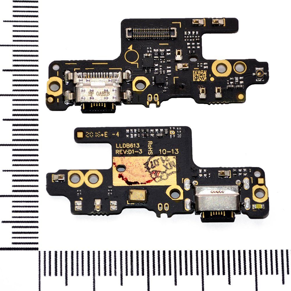 Шлейф Xiaomi Redmi Note 7 + разъем зарядки + микрофон orig Factory
