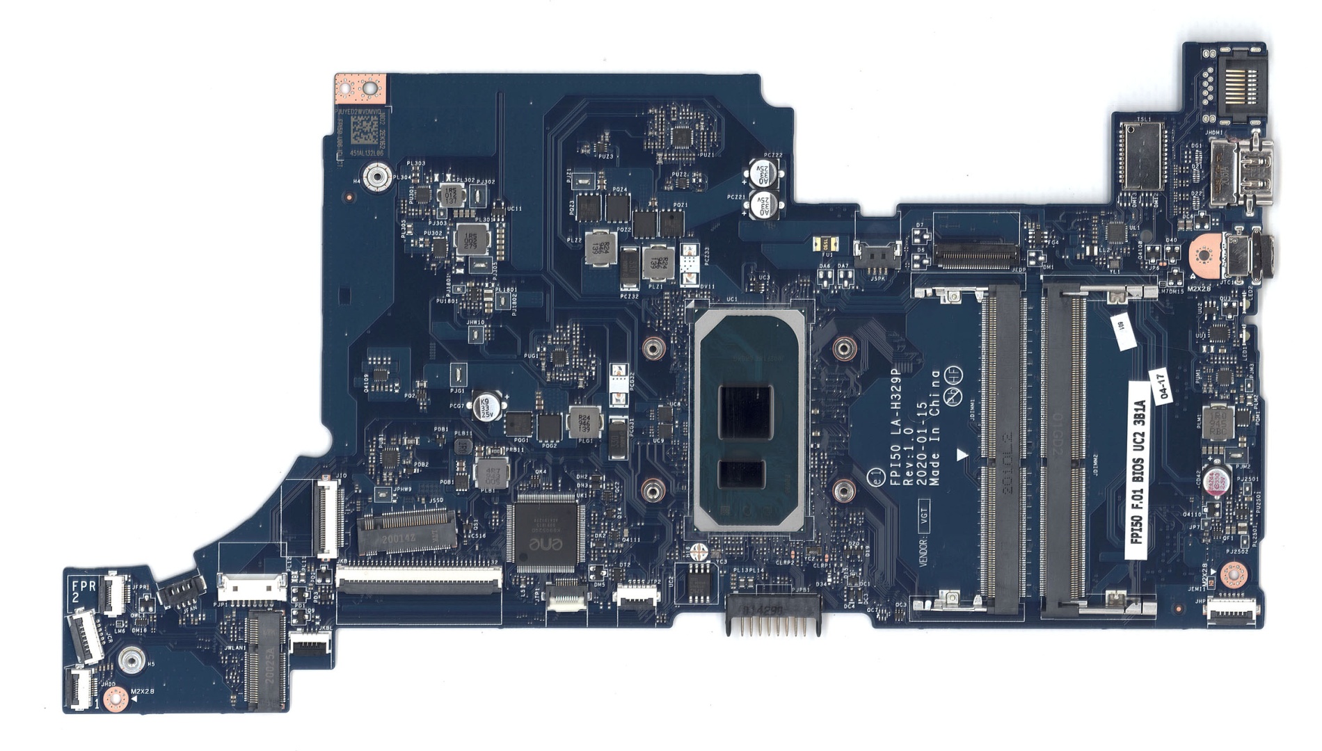 Материнская плата LA-H329P FPI50 HP 15-DW i3-1035G1