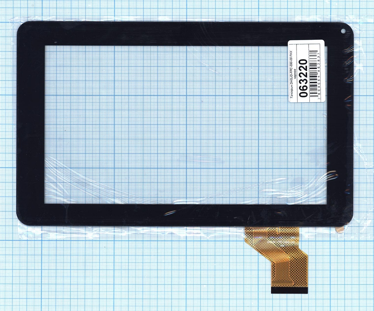 Сенсорное стекло (тачскрин)  DHS JD-FPC-090-09 FHX черное