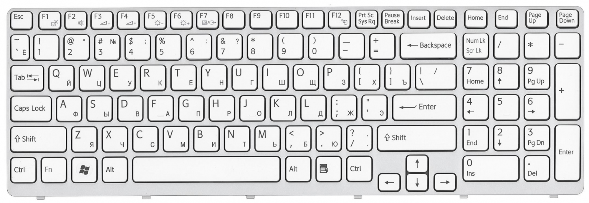 Клавиатура Sony VAIO SVE15 OEM