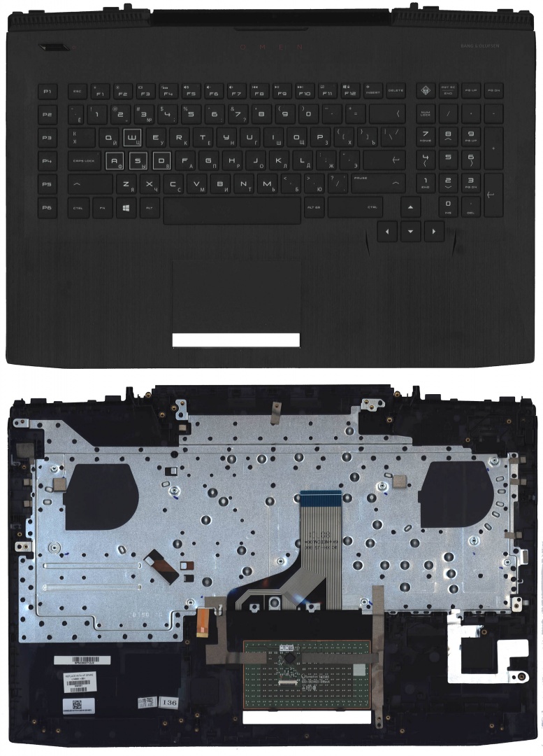 Клавиатура для ноутбука HP Omen 17-AN топкейс