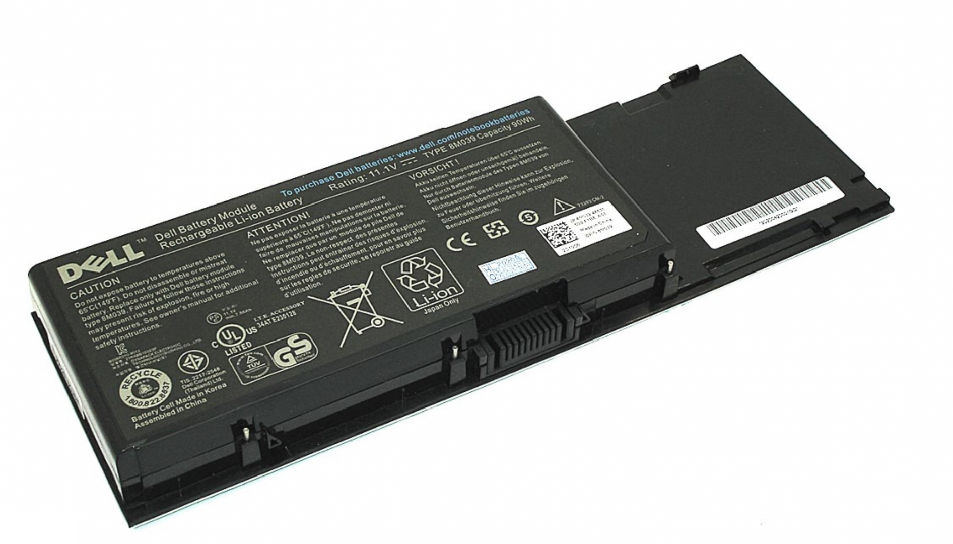 Аккумулятор DELL Precision M6500 11.1V, 90Wh, Original