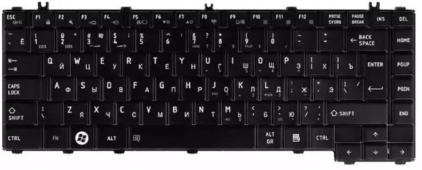 Клавиатура Toshiba Satellite L630 черная, OEM