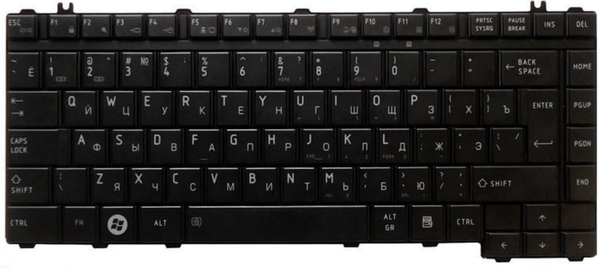 Клавиатура Toshiba Satellite A300 глянцевая, OEM