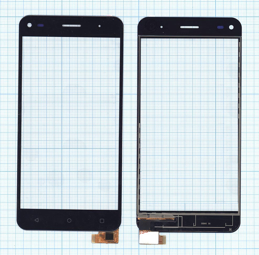 Сенсорное стекло (тачскрин) для Fly FS507 Cirrus 4 черное