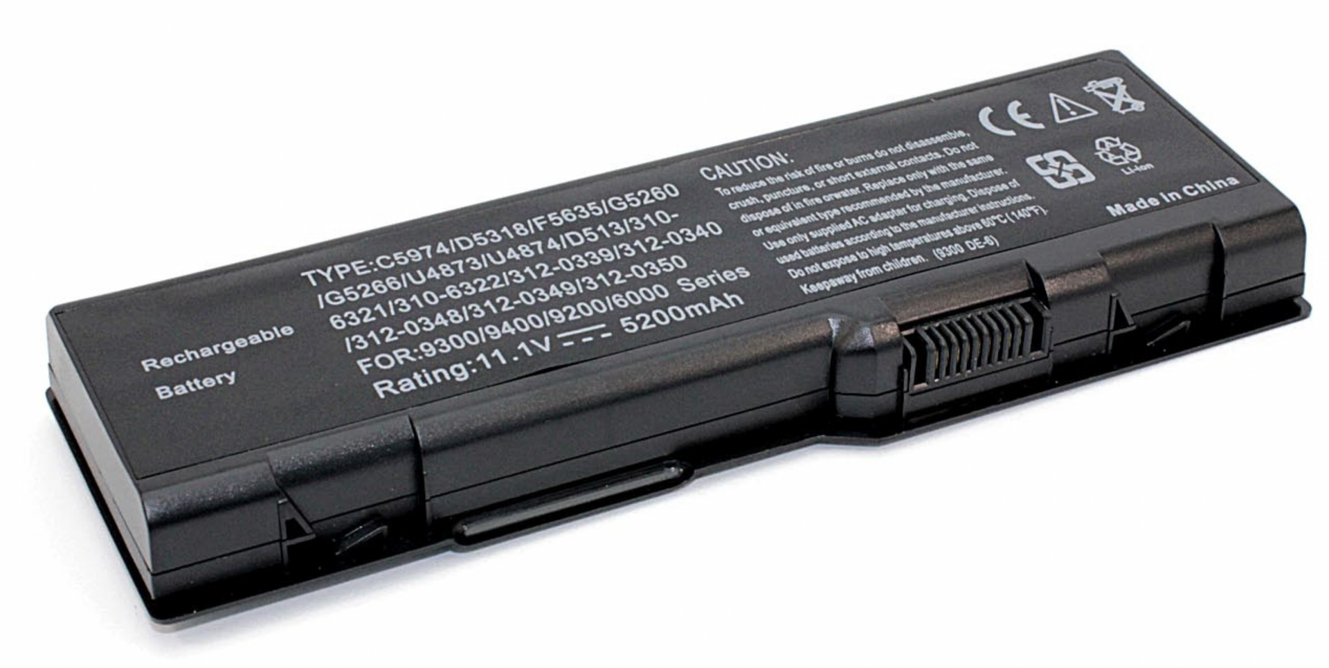 Аккумулятор DELL XPS M1710 11.1V, 5200mAh, OEM