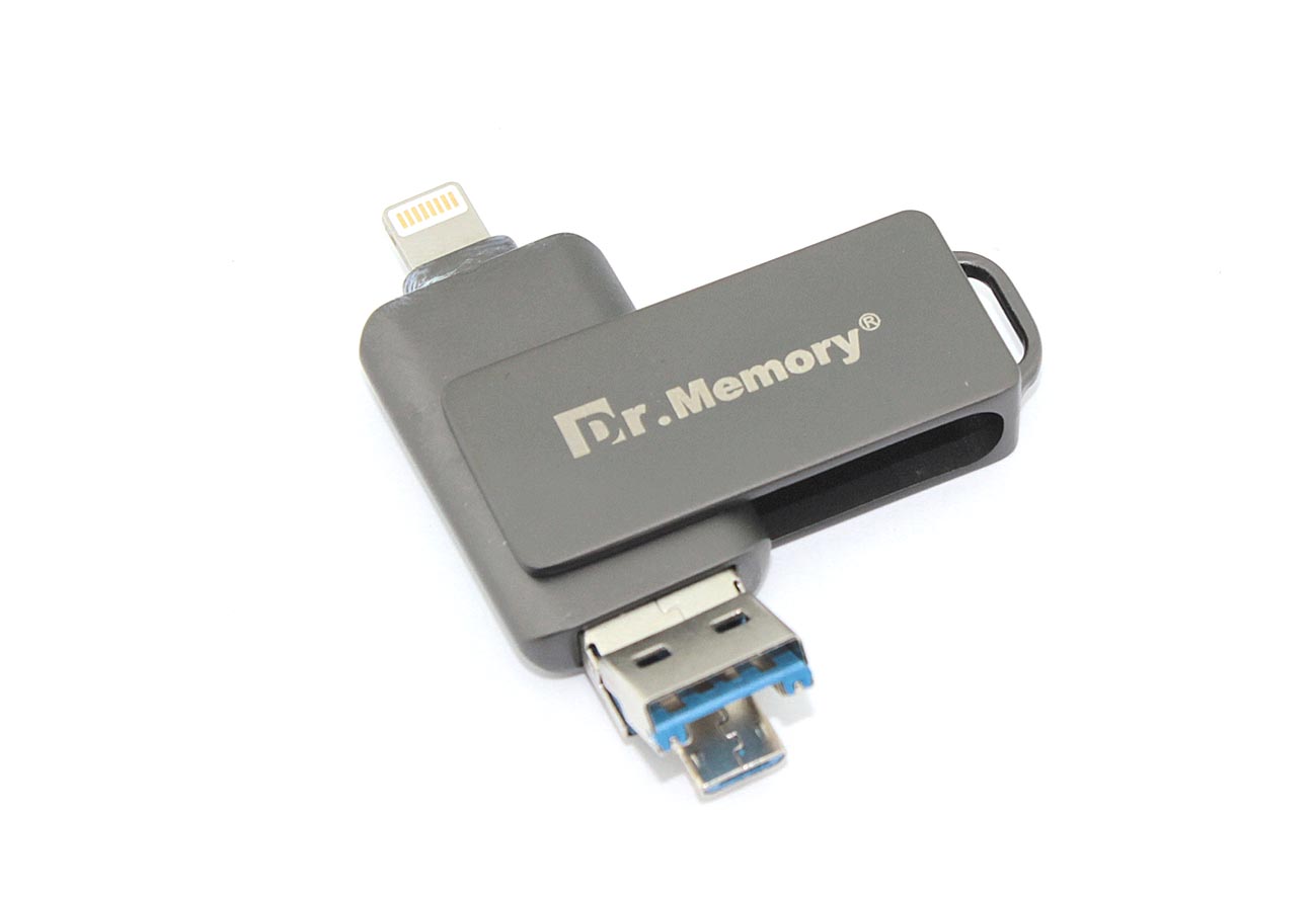 Флешка USB Dr. Memory 051 64Гб, USB 3.0, черный