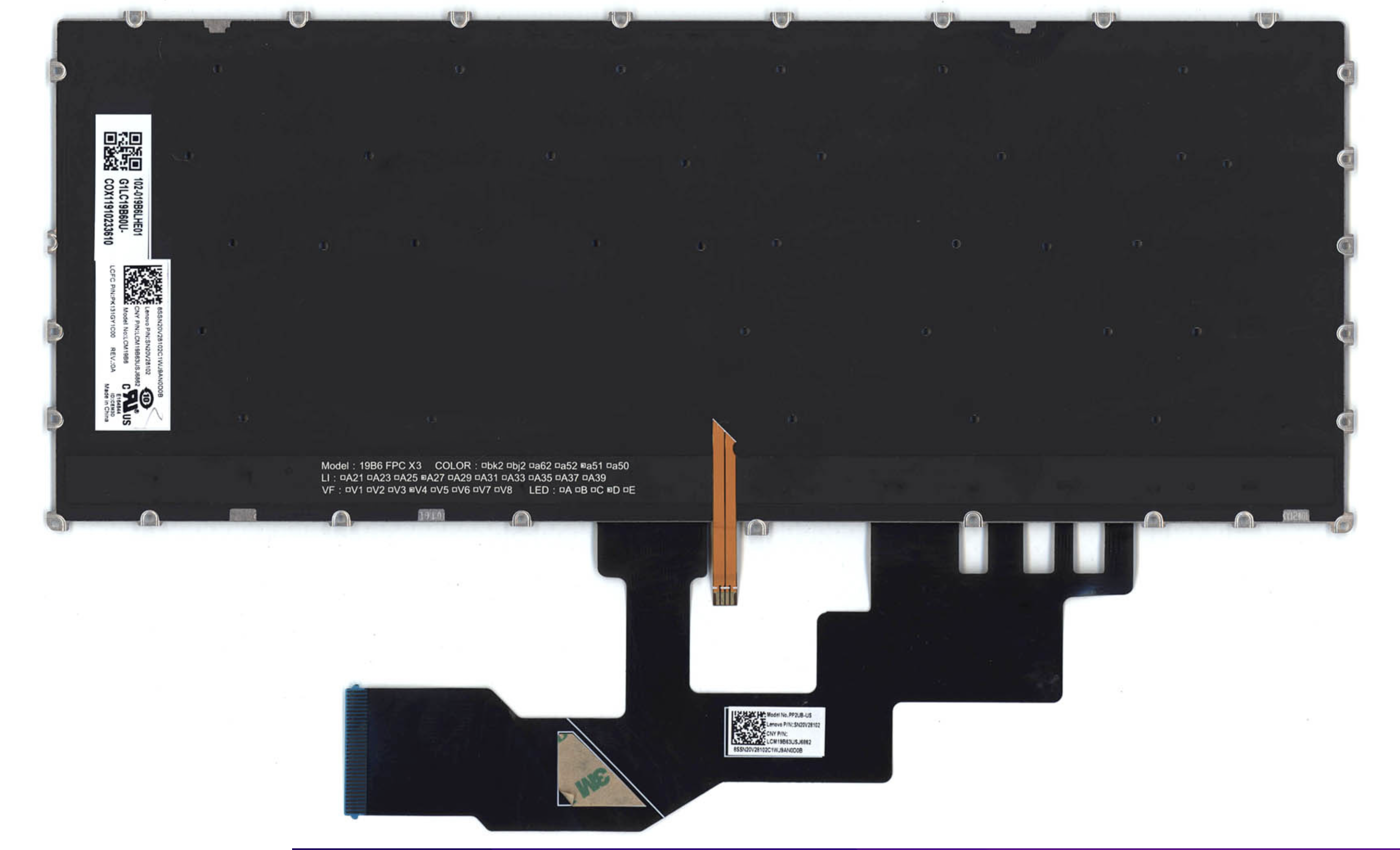 Клавиатура LENOVO IdeaPad S540-13API с подсветкой, OEM
