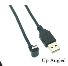 Кабель USB  Type A на Micro USB угол вверх  3 м
