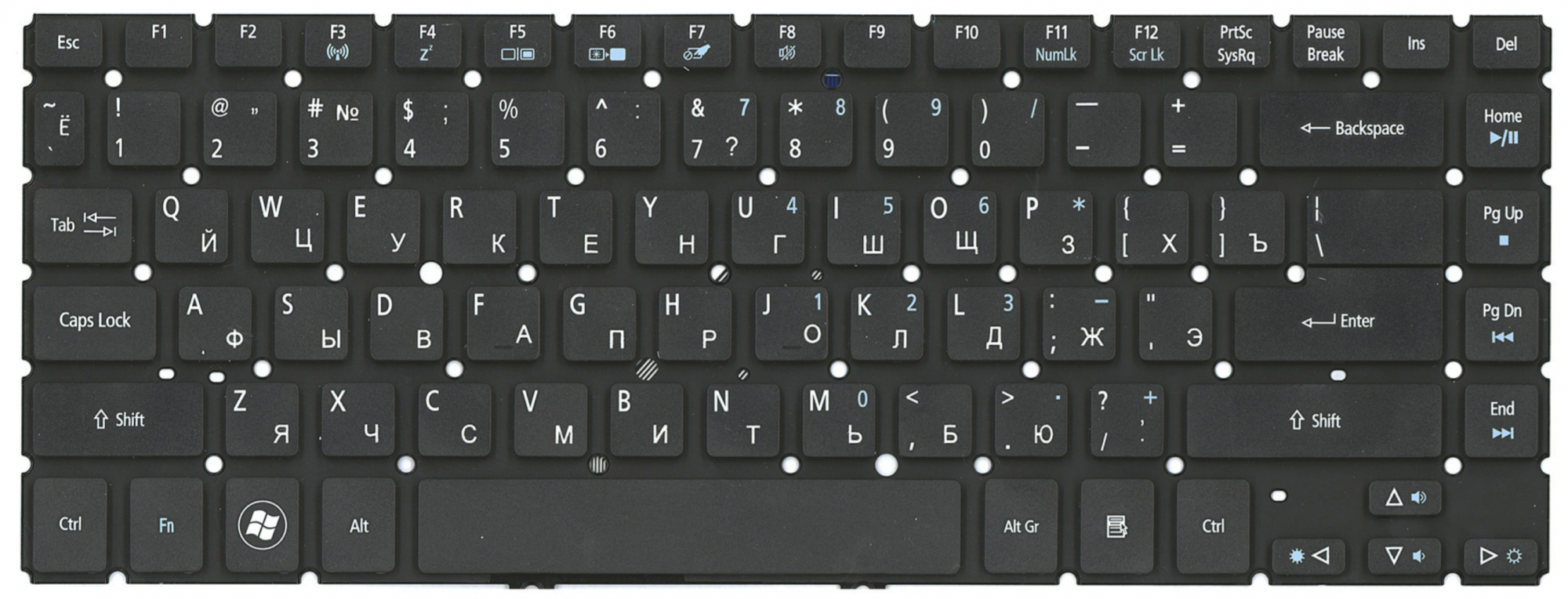 Клавиатура Acer Aspire V5-471 черная OEM