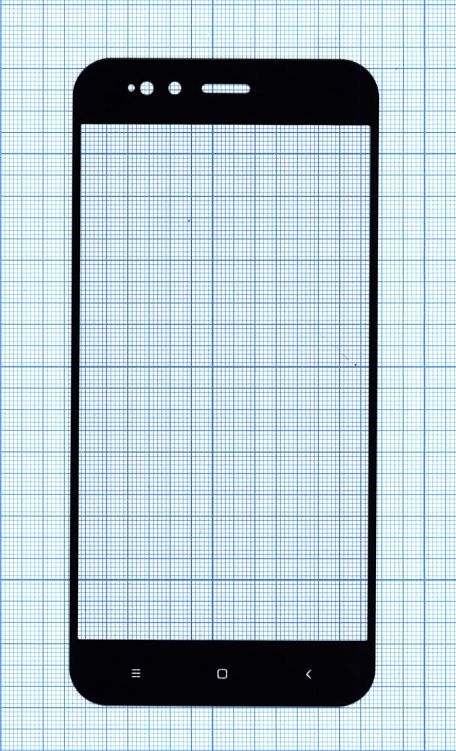 Защитное стекло "Полное покрытие" для Xiaomi Mi 5X черное