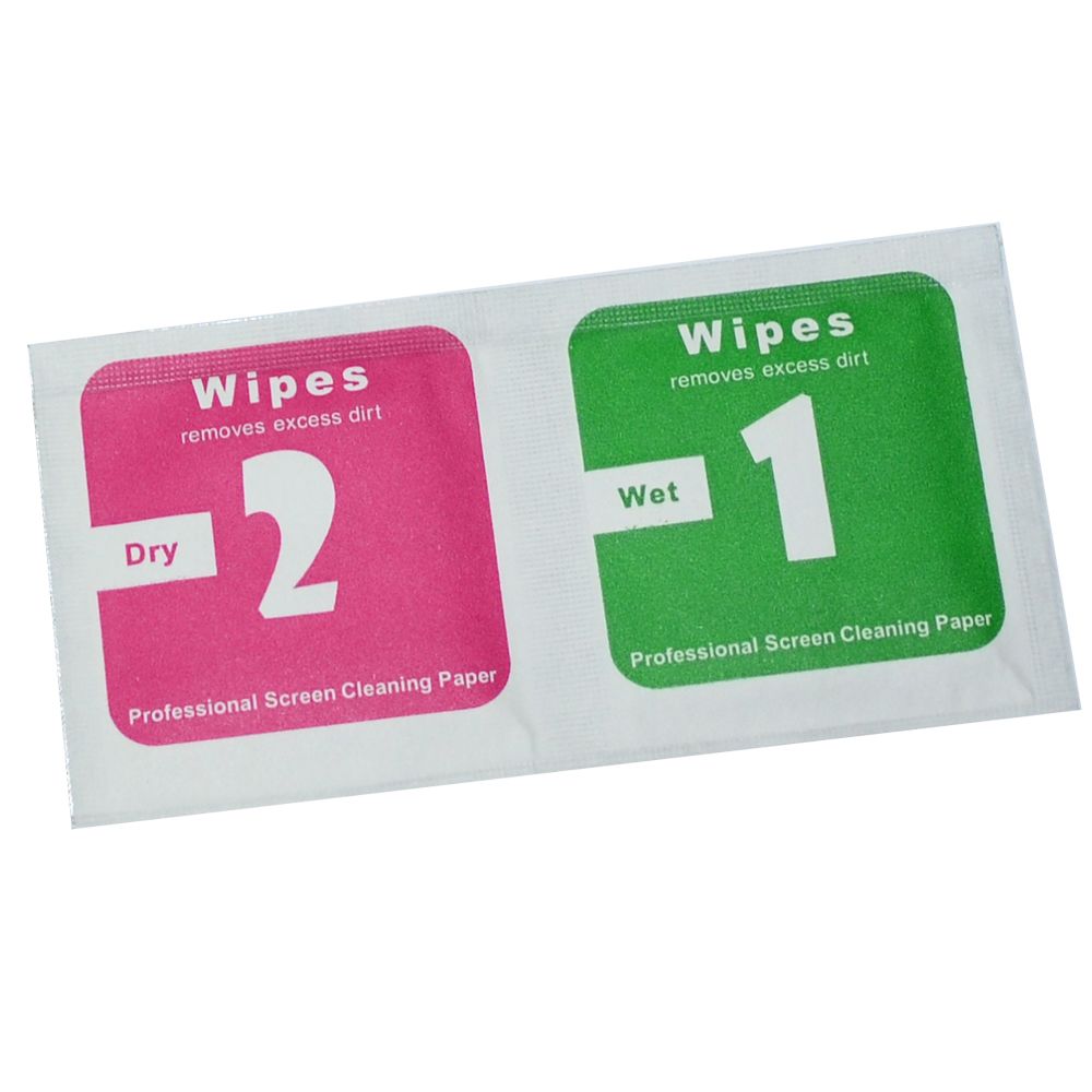 Салфетки для дисплеев 2шт (сухая и спиртовая)