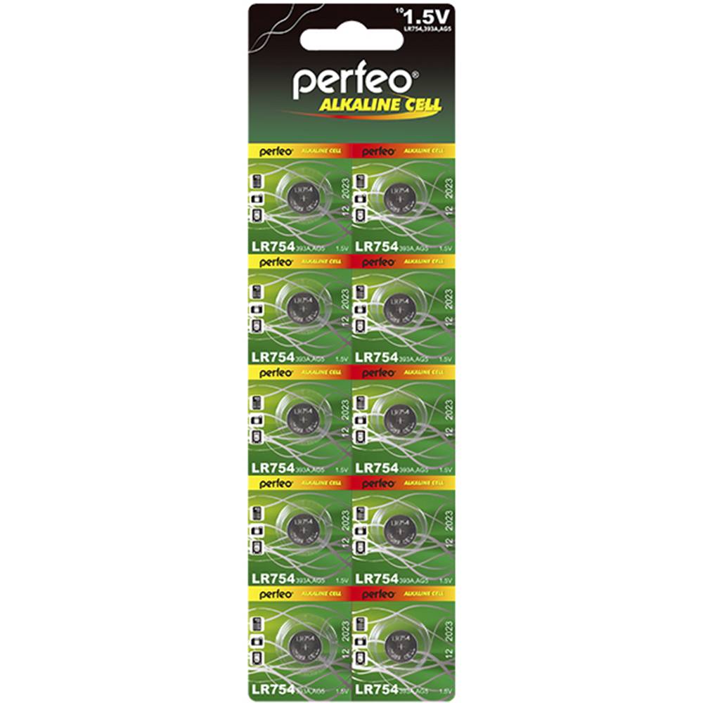 Батарейка часовая PERFEO AG5/LR754/LR48 (блистер/10шт)