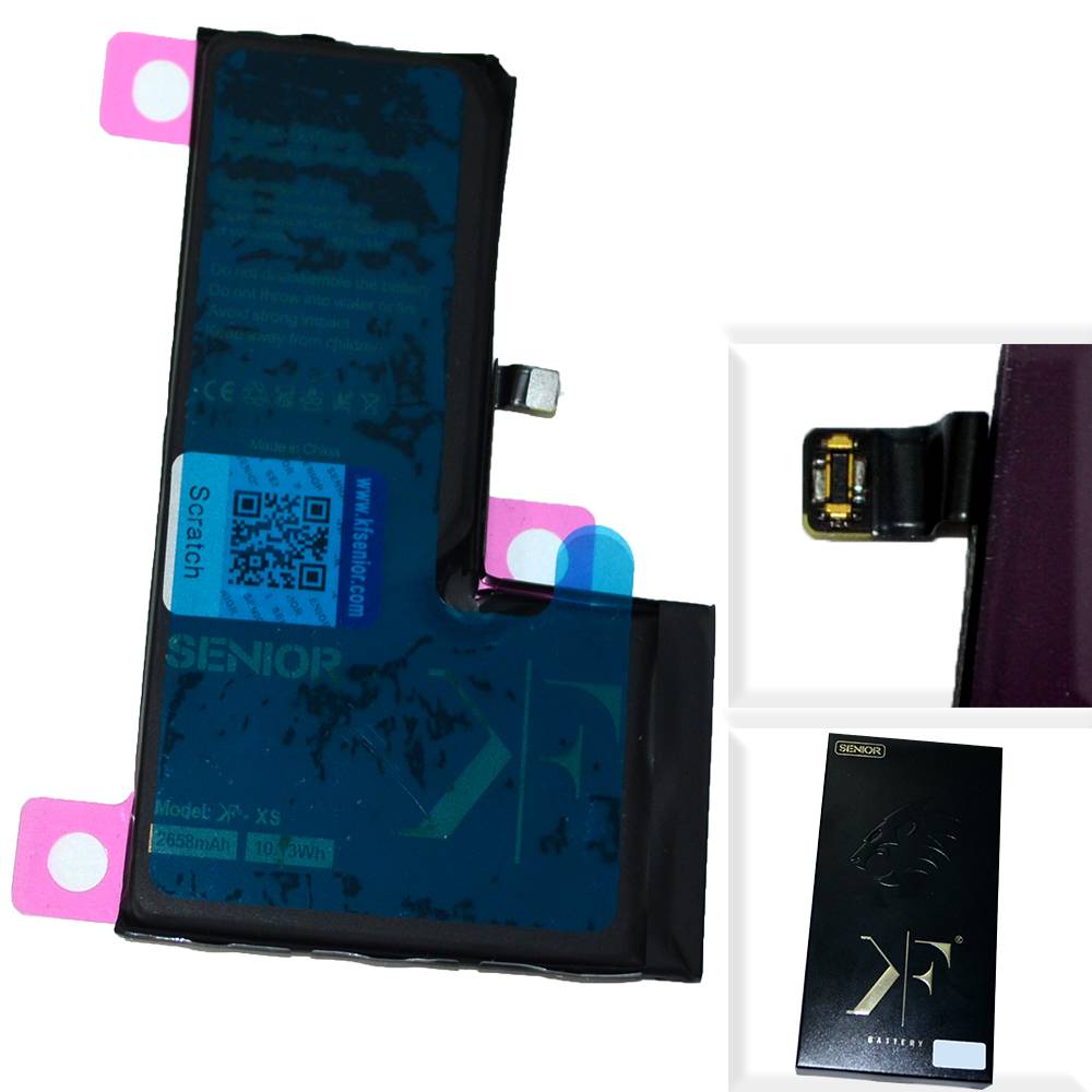 Аккумулятор iPhone Xs /чип/ коробка (KF) + скотч-проклейка