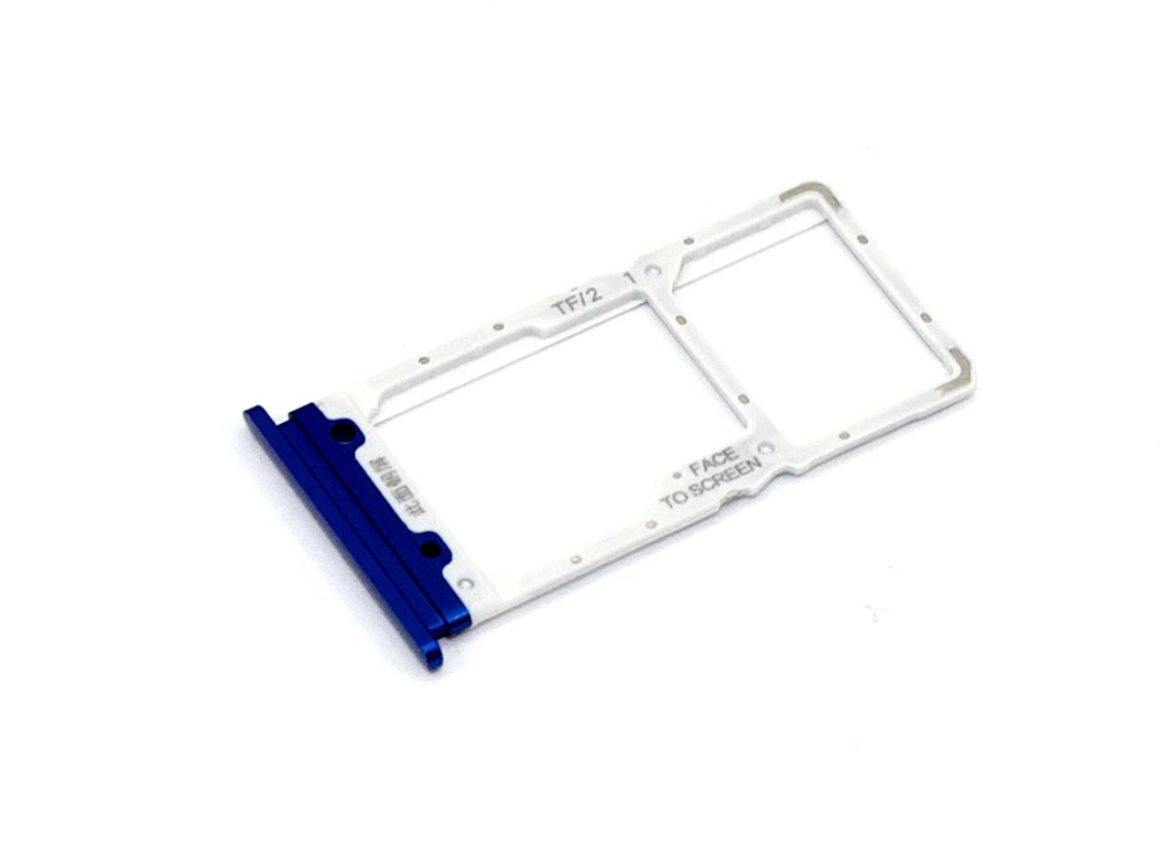 Лоток для SIM-карты Xiaomi Mi 9 Lite синий