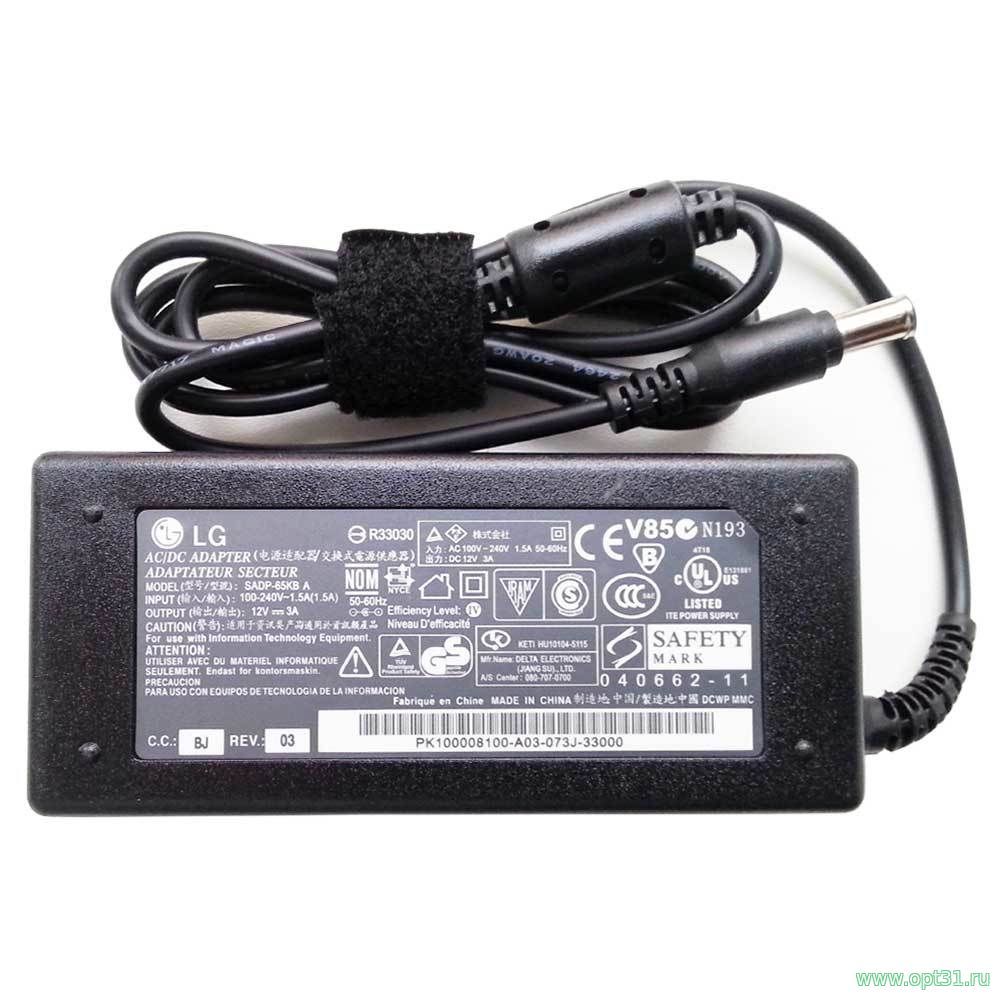 Блок питания для мониторов 12V 3A 36W 6.5x4.4