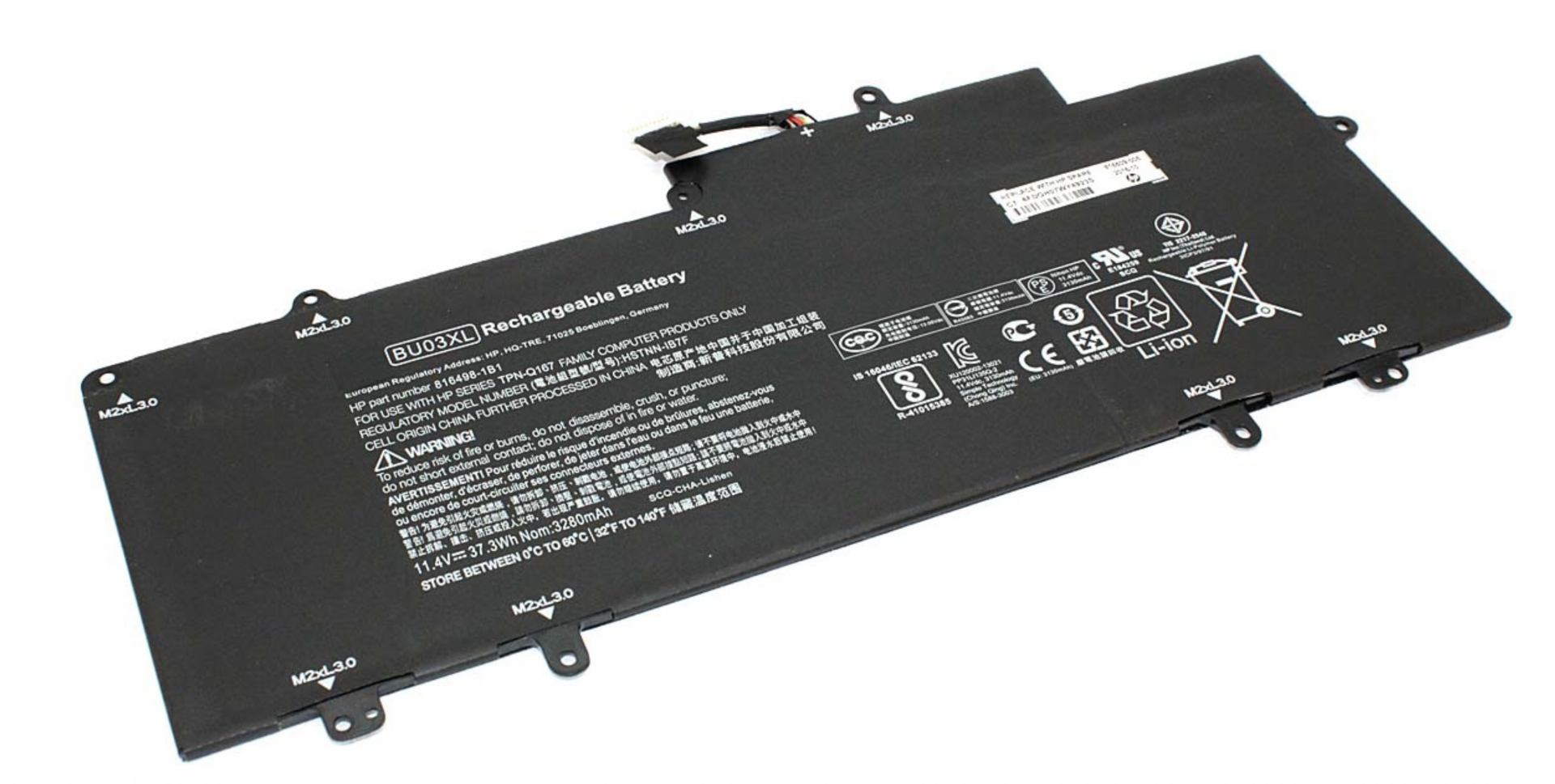 Аккумулятор HP Chromebook 14-AK010NR 11.4V, 3280mAh, OEM