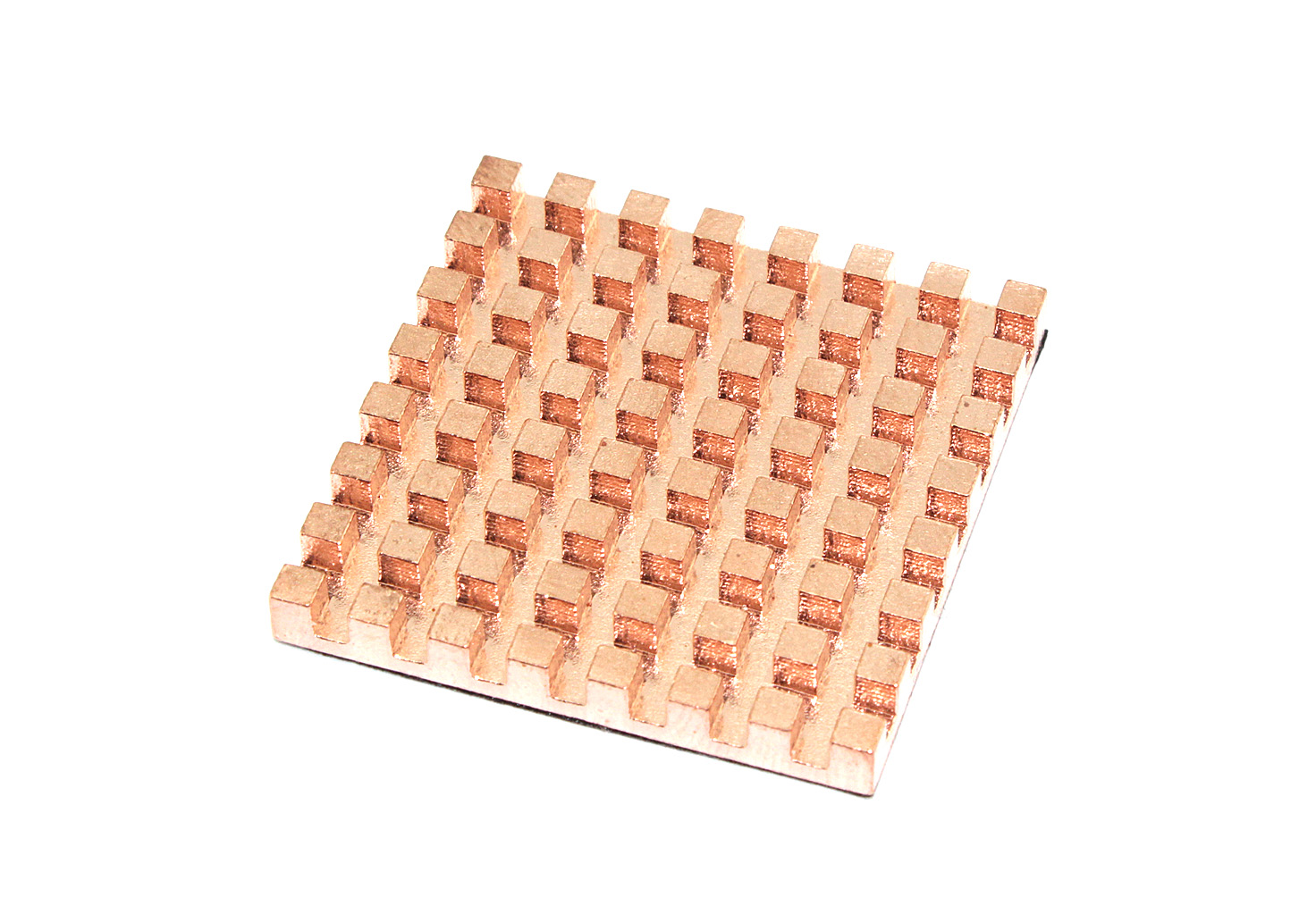 Медный радиатор 35х35х4мм с термоскотчем 3M 9448A