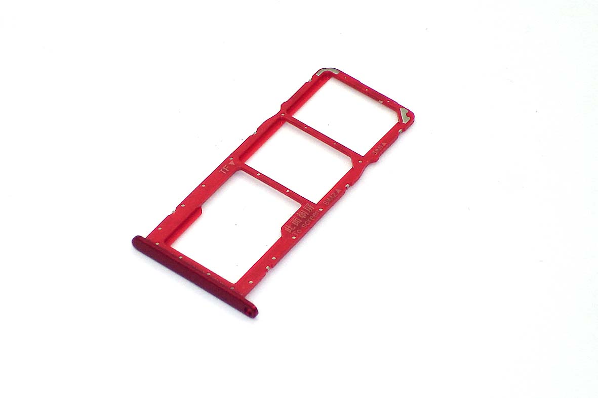 Лоток для SIM-карты Huawei Honor 8X красный