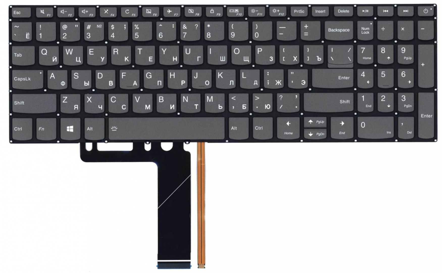 Клавиатура Lenovo IdeaPad 330-15IKB с подсветкой, OEM