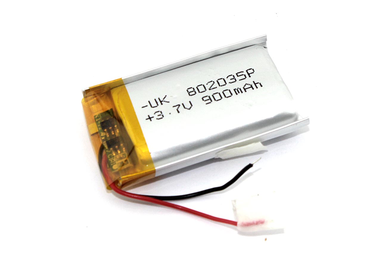 Аккумулятор Li-Pol (батарея) 8*20*35мм 2pin 3.7V/900mAh