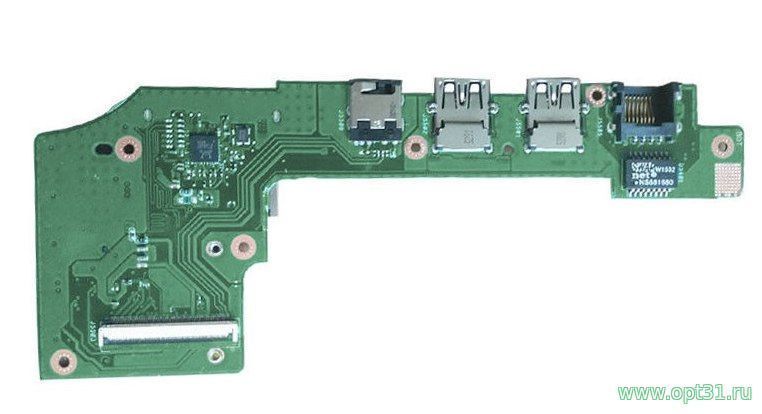 Плата 2xUSB, LAN, AUX, Card-Reader ASUS X200M