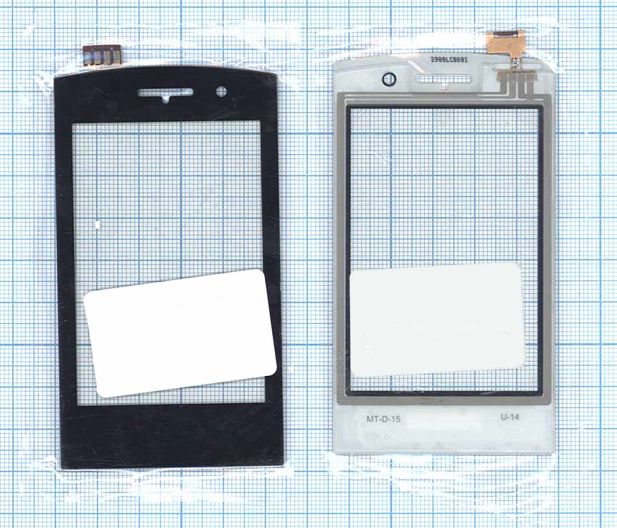 Сенсорное стекло (тачскрин) для Philips Xenium W727 черное