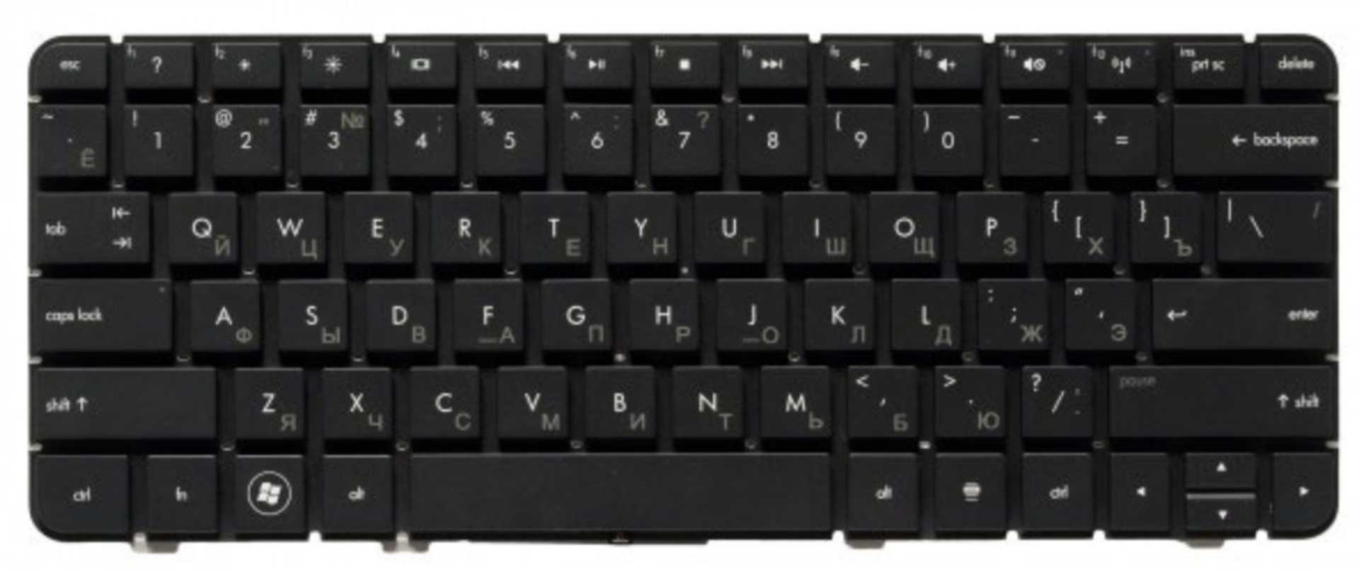 Клавиатура HP Pavilion dv3-4000 без рамки, версия 2, OEM