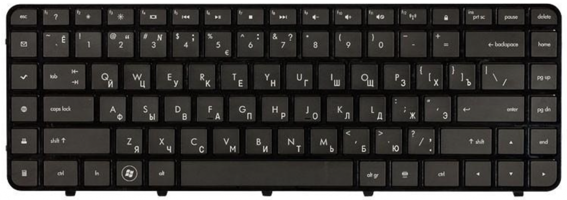 Клавиатура HP Pavilion dv6-3000 с рамкой, OEM