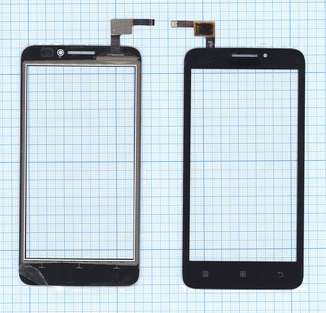 Сенсорное стекло (тачскрин) для Lenovo A606 черное