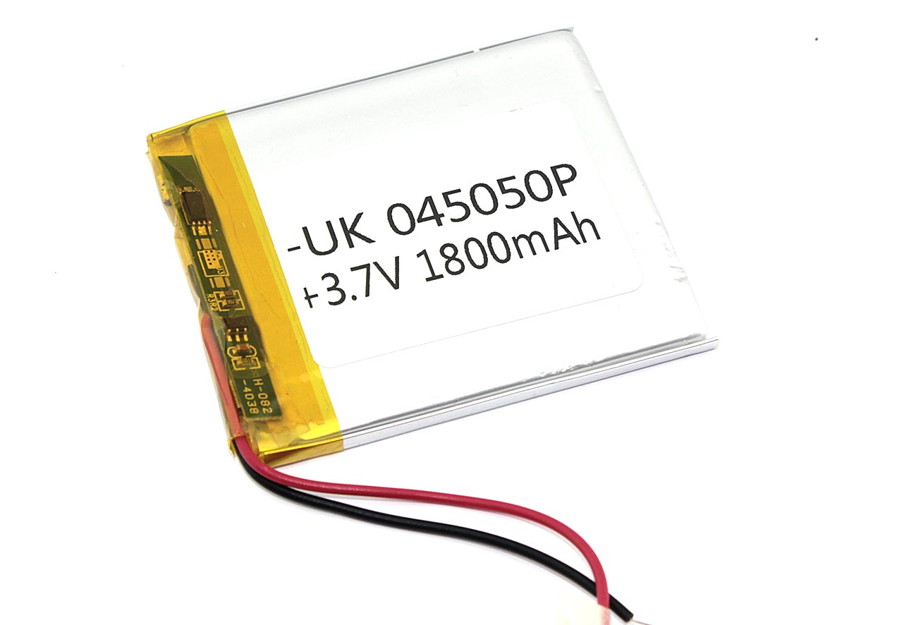 Аккумулятор Li-Pol (батарея) 4*50*50мм 2pin 3.7V/1800mAh