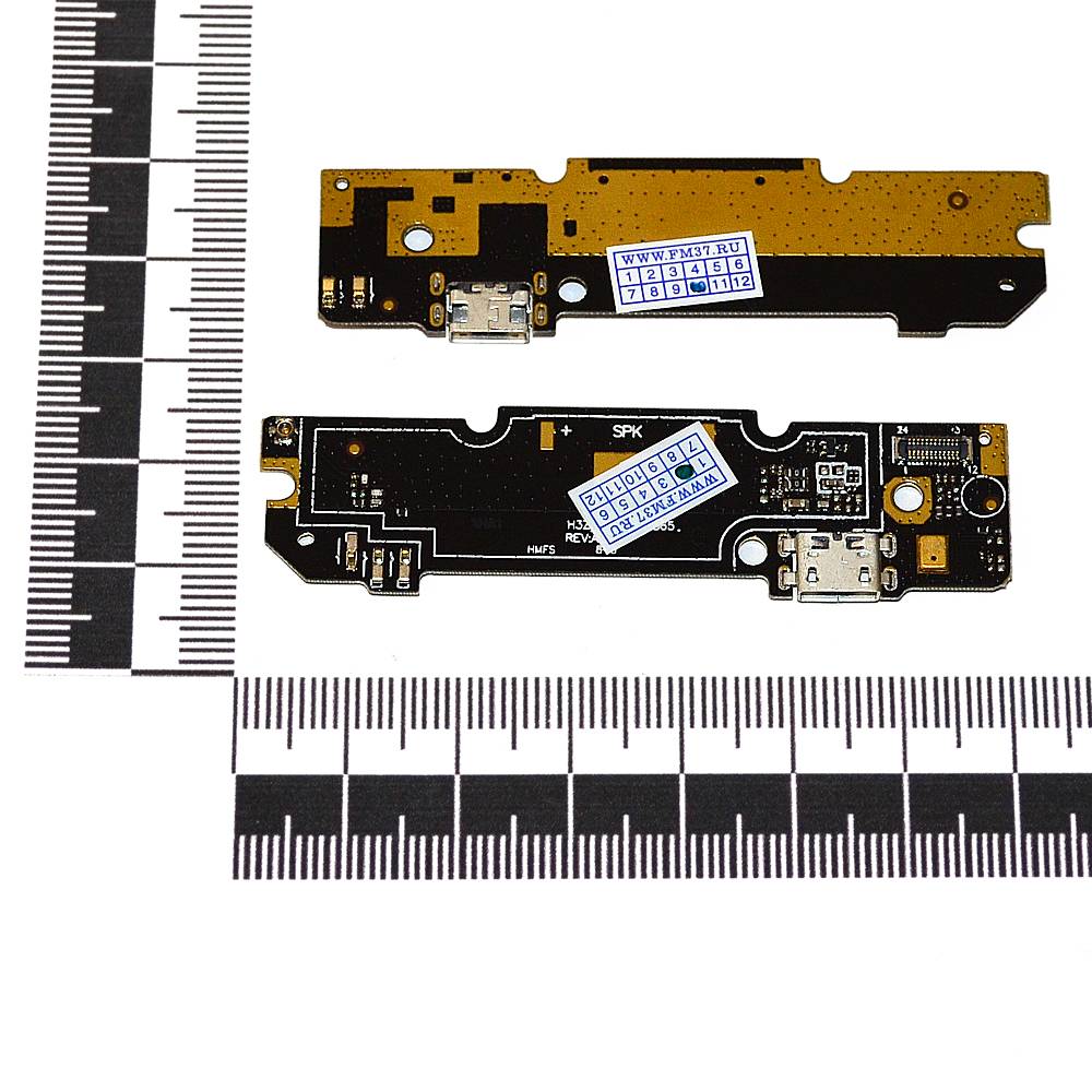 Шлейф (плата) Xiaomi Redmi Note 3/Note 3 Pro + системный разъем + микрофон