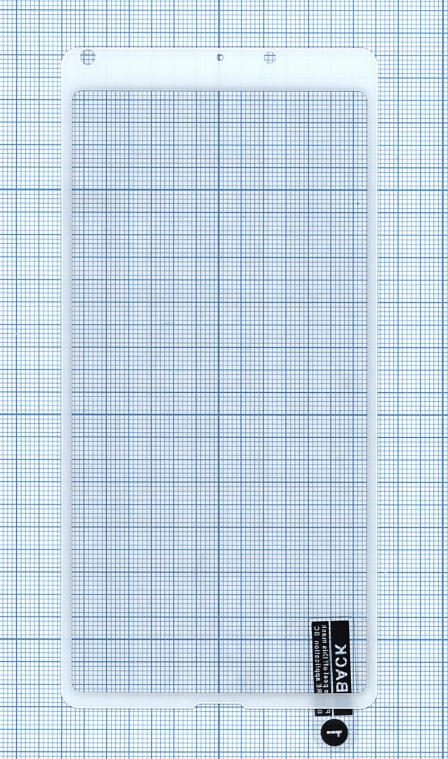 Защитное стекло "Полное покрытие" для Xiaomi Mi Mix 2S белое