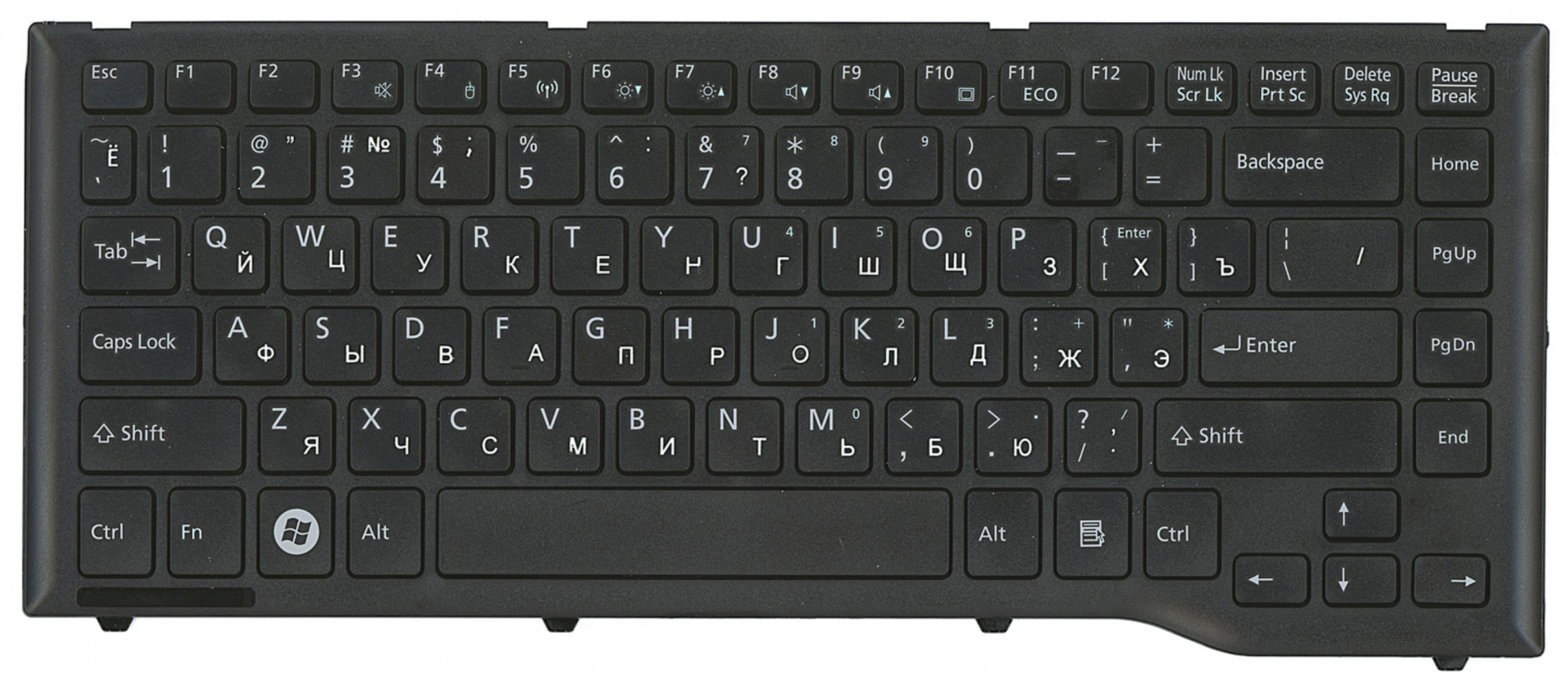 Клавиатура Fujitsu Lifebook LH532 OEM