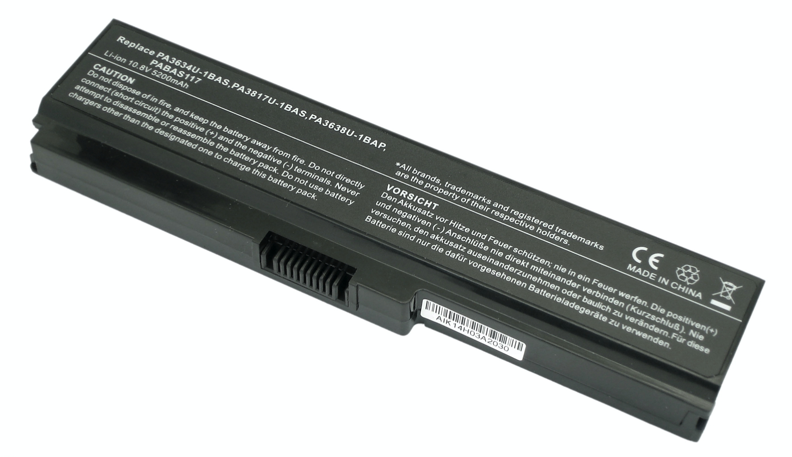 Аккумулятор Toshiba Satellite L750 (PA3634U-1BAS) (10.8V 8800mAh расширенный)