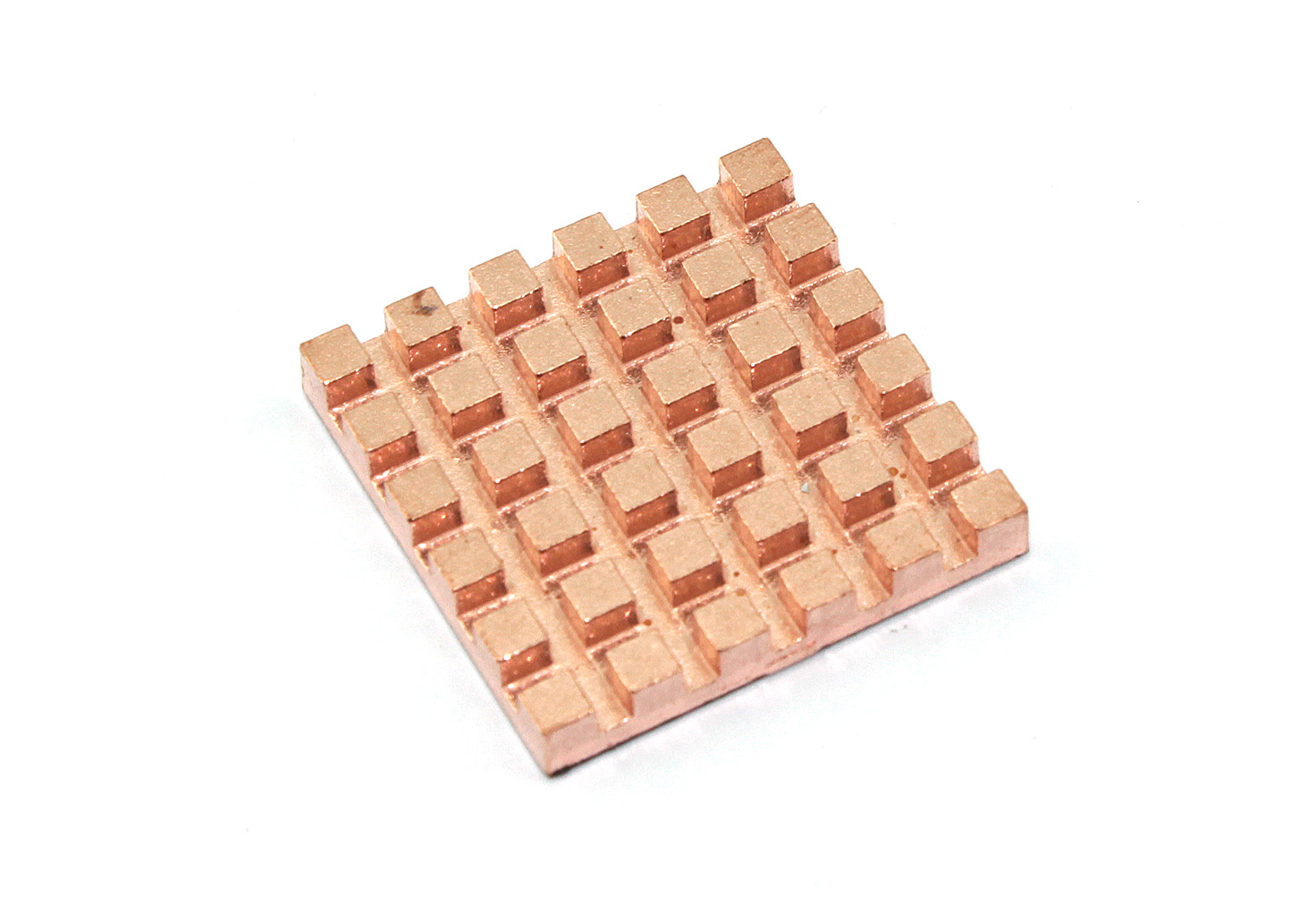 Медный радиатор 22х22х3мм с термоскотчем 3M 9448A