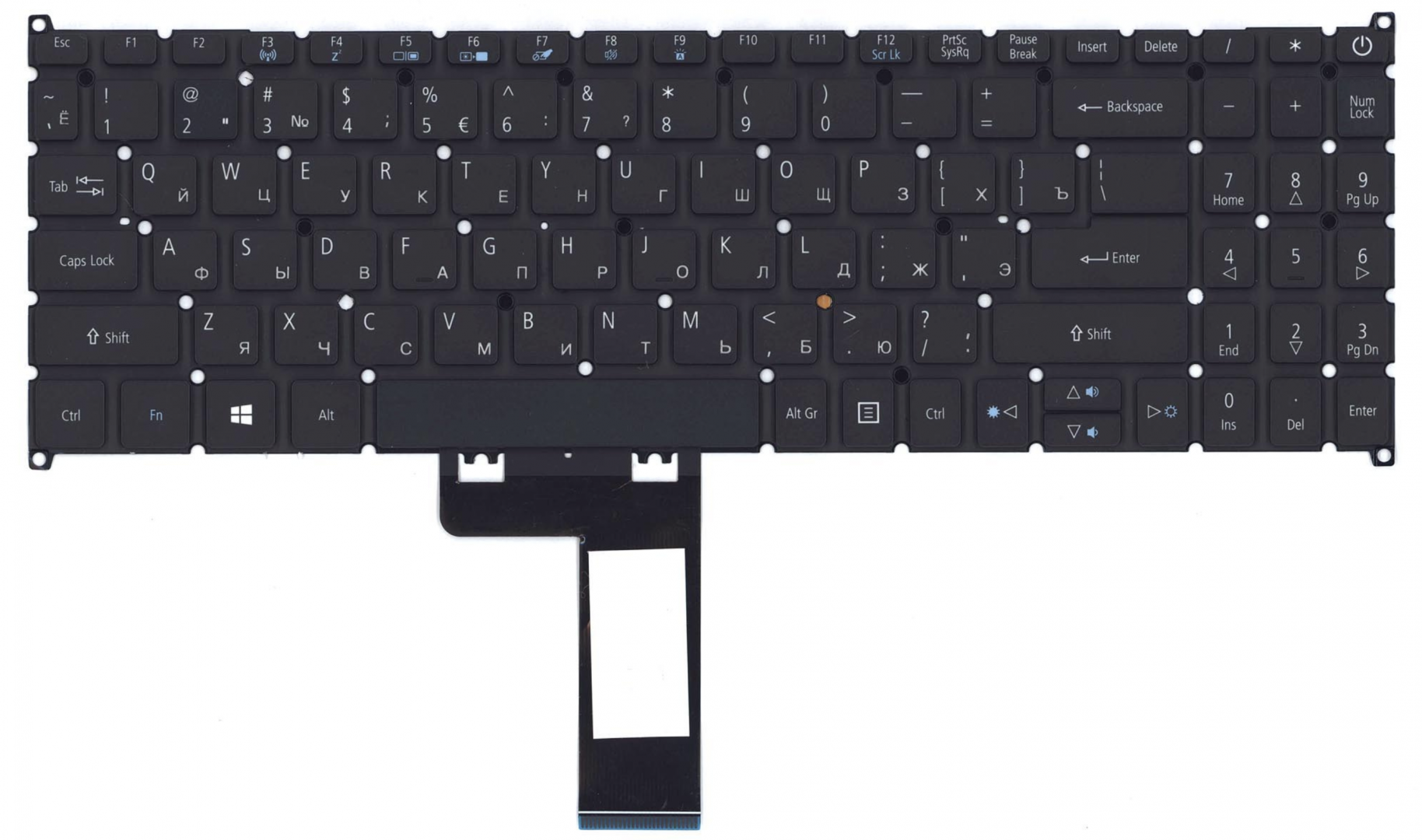 Клавиатура Acer Swift 3 SF315-51G с подсветкой, OEM