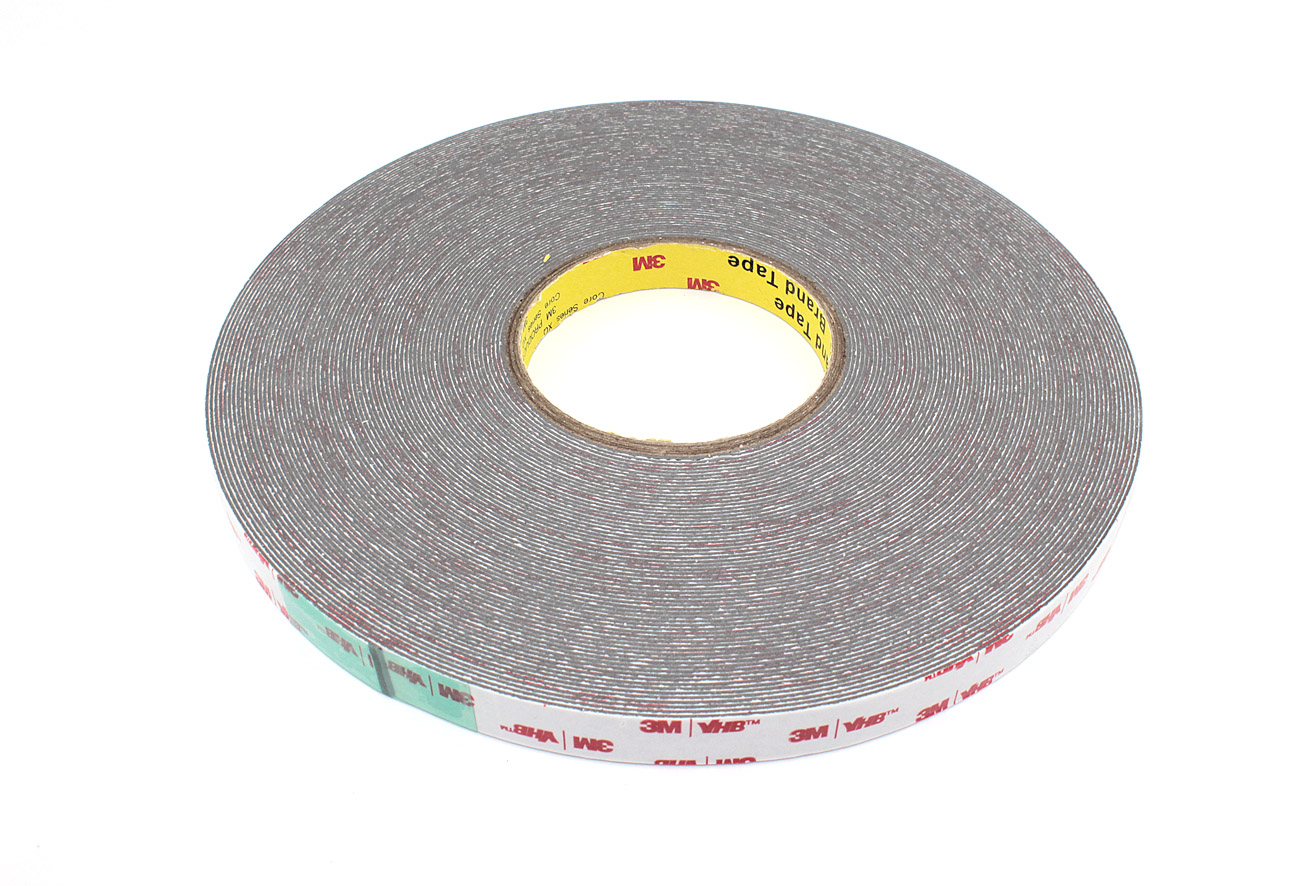 Скотч двусторонний вспененный 3M VHB  15 мм серый, 50 м