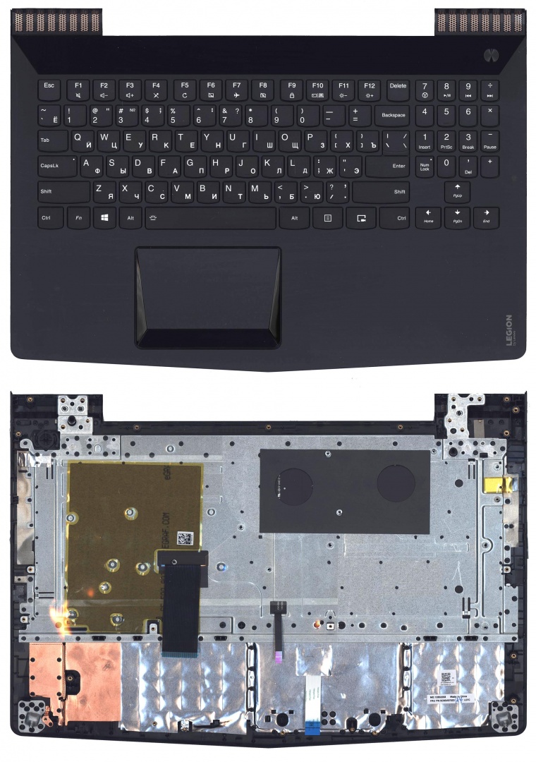 Клавиатура для ноутбука Lenovo Legion Y520-15IKBN топкейс черный