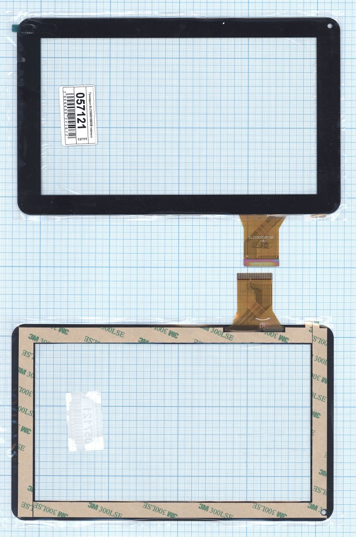 Сенсорное стекло (тачскрин) SLC09001BE0B черное